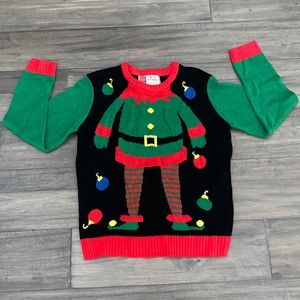 Great Christmas Sweater Elf Ugly Christmas Sweater Women’s Size‎ Large